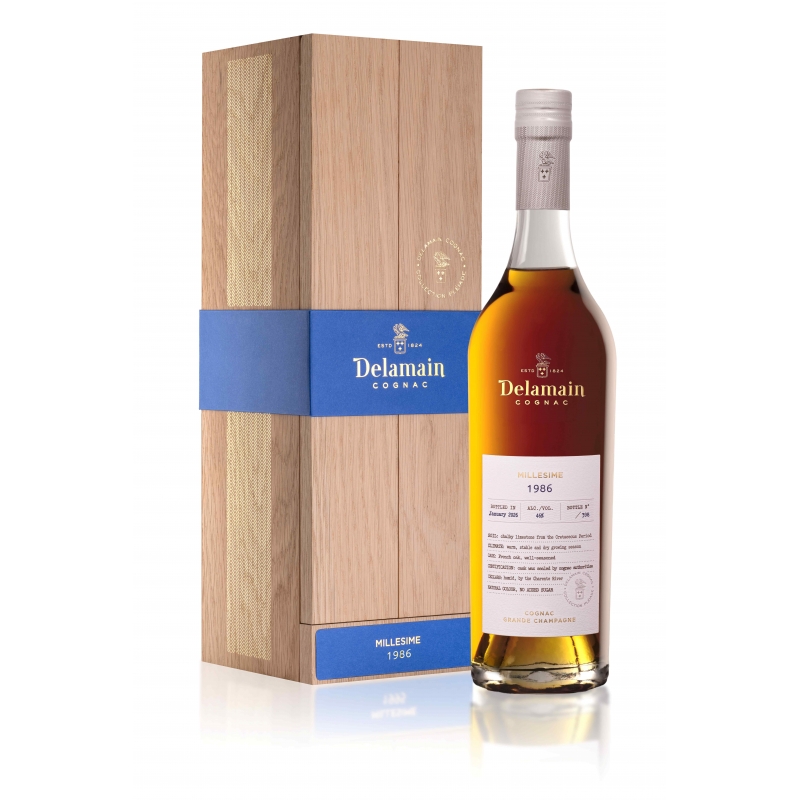 Vintage 1986 Grande Champagne limited edition Delamain Cognac